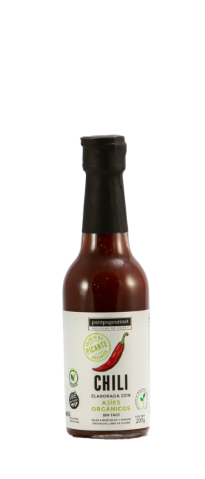 Salsa Chili Pampagourmet, Ají Picante Orgánico SIN TACC